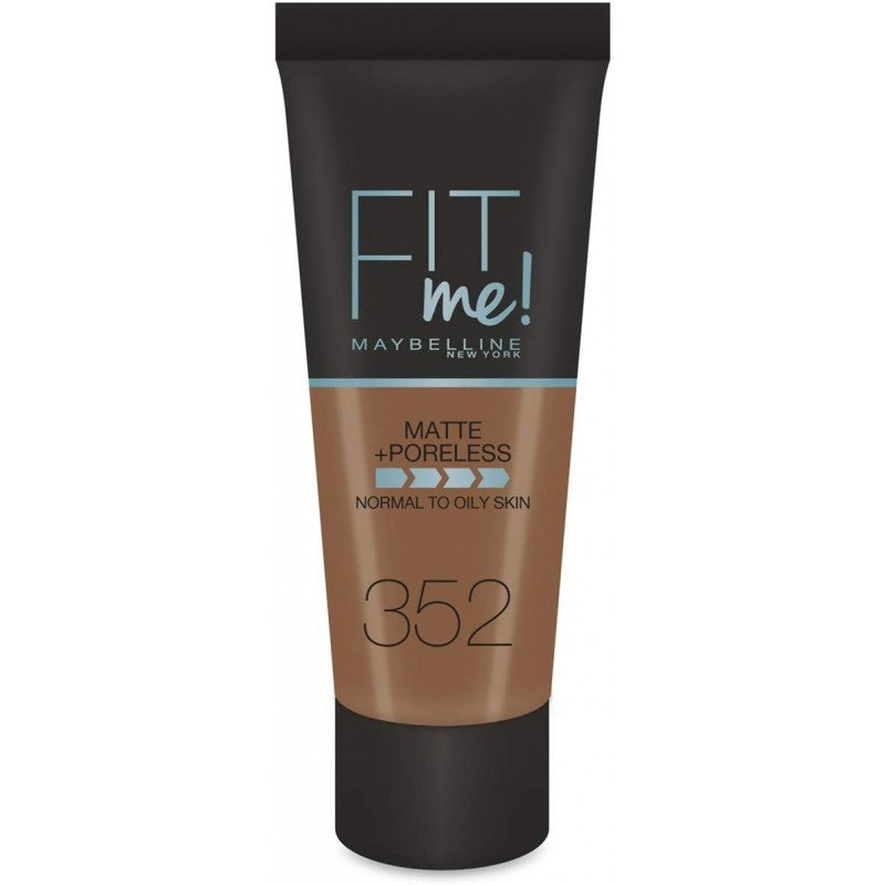 Fond de teint Maybelline Fit Me Matte & Poreless n°352 Truffle Cacao