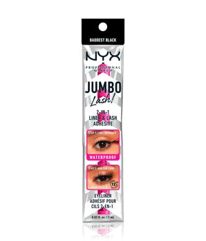 NYX Professional Makeup Jumbo Lash! Eyeliner Adhésif pour Cils 2-en-1 – Baddest Black