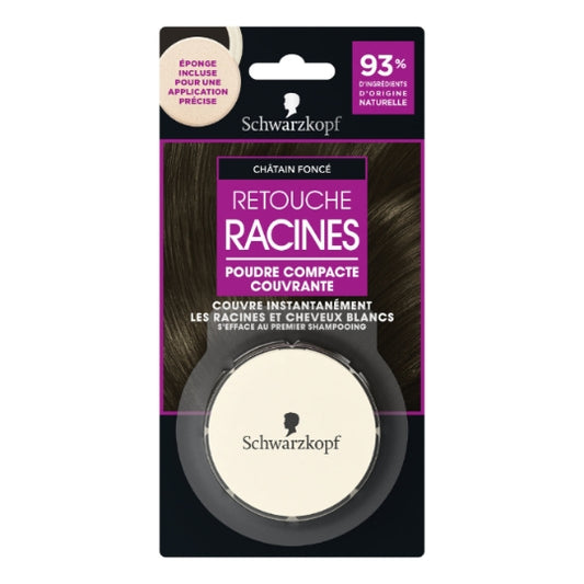 Schwarzkopf Retouche Racines Poudre Compacte – Châtain Foncé