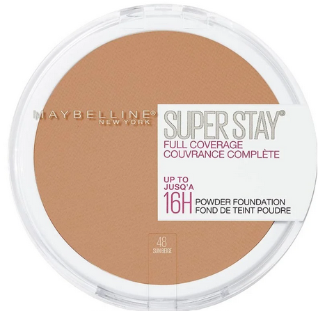 Poudre Compacte Maybelline Super Stay 16H – N°48 Beige Ensoleillé